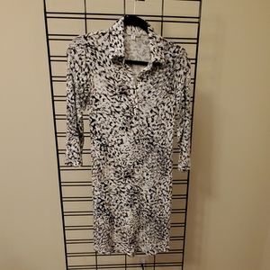 Printed Shirt Dress